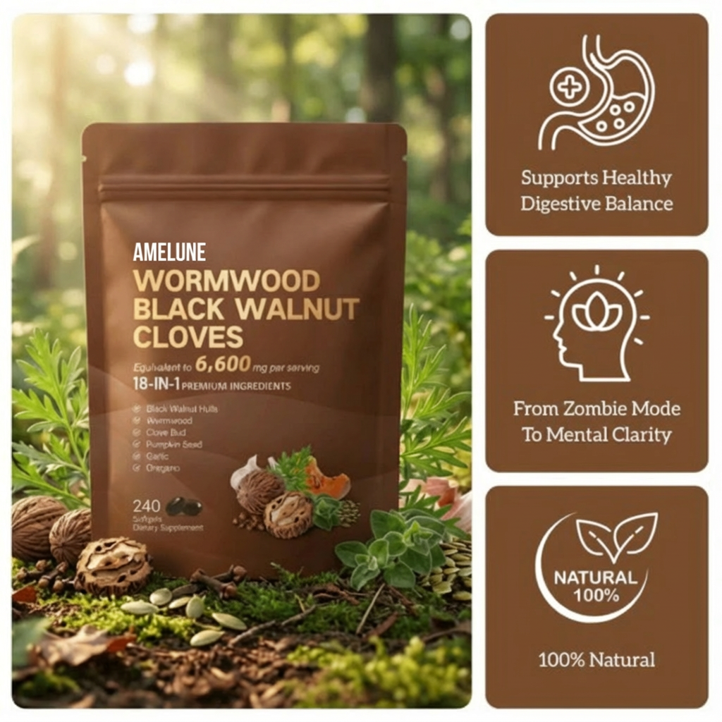 Wormwood Black Walnut Cloves Softgels