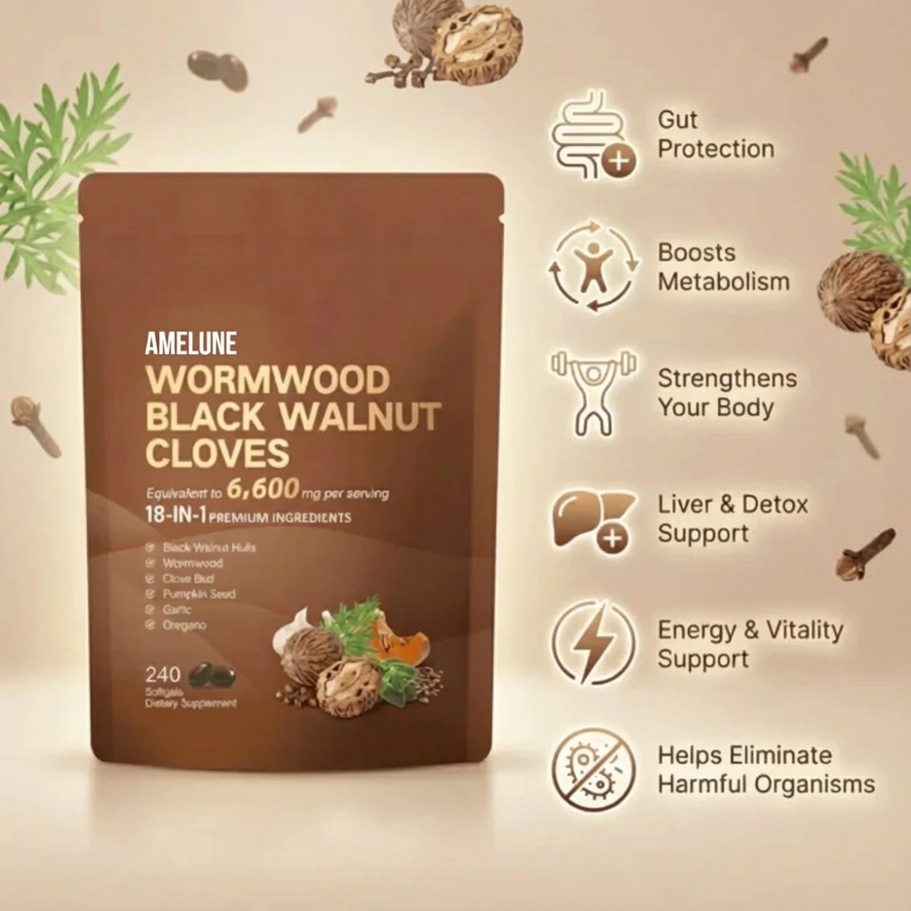 Wormwood Black Walnut Cloves Softgels
